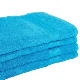 bianca LORENA 100% Cotton Super-Soft Terry Towels -4pc Bath Towel (d`ross) solid-turq image 5