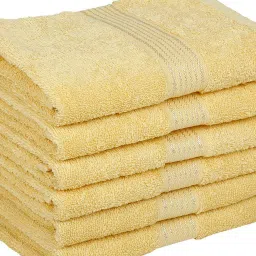 bianca LORENA 100% Cotton Super-Soft Terry Towels -6pc Hand Towel (d`ross) solid-yellow image 4