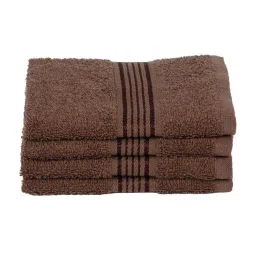 bianca LORENA 100% Cotton Super-Soft Terry Towels -12pc Face Towel (d`ross) solid-brown image 2