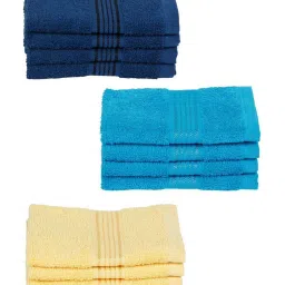 bianca LORENA 100% Cotton Super-Soft Terry Towels -12pc Face Towel (d`ross) solid-multi image 2