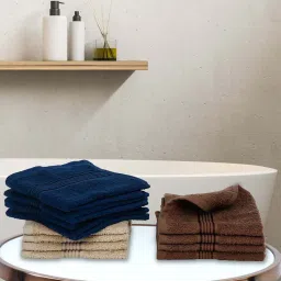 bianca LORENA 100% Cotton Super-Soft Terry Towels -12pc Face Towel (d`ross) solid-multi image 1