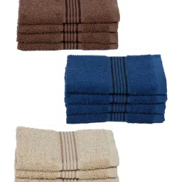 bianca LORENA 100% Cotton Super-Soft Terry Towels -12pc Face Towel (d`ross) solid-multi image 2