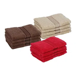 bianca LORENA 100% Cotton Super-Soft Terry Towels -12pc Face Towel (d`ross) solid-multi image 3