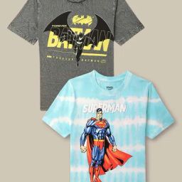 Kidsville Blue & Grey Printed T-Shirt-picture-28