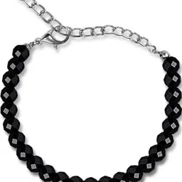 Airtick Black Stainless Steel Crystals Anklet-picture-37