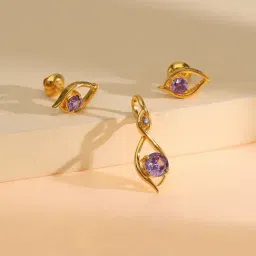 P.N.Gadgil Jewellers 18K Royal Iris Gold Pendant for Women-picture-36