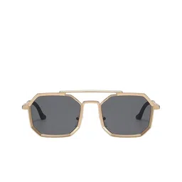 SPADEACES Unisex Other Sunglasses with UV Protected Lens GOLD BLACK HEXAGUN -118 image 2