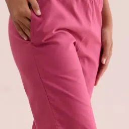 Go Colors! Pink Cotton Pencil Pants image 4