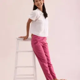 Go Colors! Pink Cotton Pencil Pants image 5