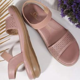 Carlton London Women's Peach Ankle Strap Wedges-picture-47