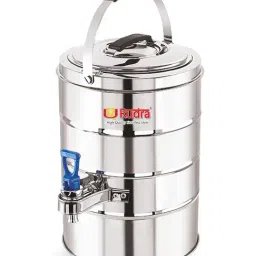 Rudra Silver Stainless Steel Coffee Pot Container with Tap-image-44