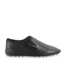 Mochi Men's Black Casual Slip-Ons image 2
