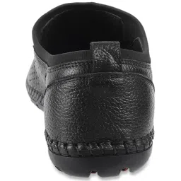 Mochi Men's Black Casual Slip-Ons image 5