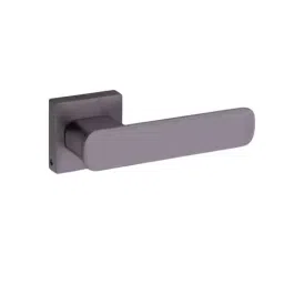 Jainson Locks Saga Loaf Rose Door Handle Set Ultra 62 mm Cylinder Size Grey Satin Finish, 537-picture-14