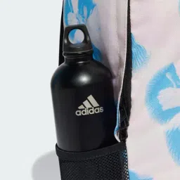 Adidas LIN BP GFX W Blue Printed Backpacks image 4