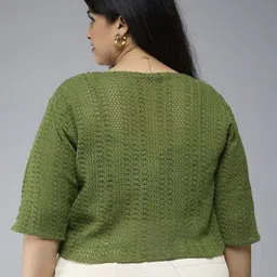 Style Quotient Plus Women Button Shrug image 4