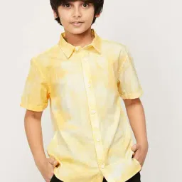 Fame Forever by Lifestyle Kids Yellow Cotton Printed Shirt-picture-39