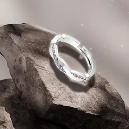 MISS HIGHNESS Rhodium-Plated Cubic Zirconia StuddedFingerRing-picture-13