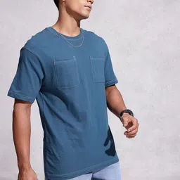 WROGN Drop-Shoulder Sleeves Pure Cotton Oversized T-shirt image 2