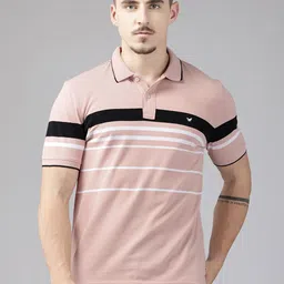 Blackberrys Horizontally Striped Polo Collar T-shirt-picture-57