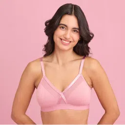 Nykd by Nykaa X-Frame Cotton Support Bra - Blush NYB191-picture-10