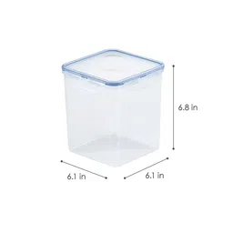lock n lock Classic 2.6 Litres Transparent Plastic Airtight Food Storage Container With Leak Proof Lid image 3