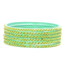 KOTTIAR CREATIONS Set Of 12 Glass Bangles image 2