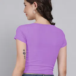 Dream Beauty Fashion Women Ribbed Fitted Crop Top image 3