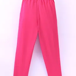 Doreme Single Jersey Full Length Lounge Pant Text Print- Pink image 2