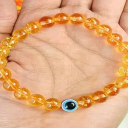 Vanira Unisex Artificial Beaded Evil Eye Elasticated Bracelet image 3