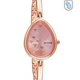 Sonata Women Rose Gold-Toned Analogue Watch 8169WM01-image-62
