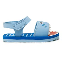 ONYC Shark Designed & Applique Detailed Sandals - Royal Blue image 4