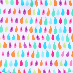 Lobster Sleeveless Frock Swimsuit Droplets Print - Blue image 4