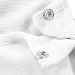 Baby Buzz Mothers Day Theme 100% Cotton Half Sleeves My First Mothers Day Text Printed Onesie - White image 5