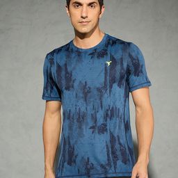 Technosport Men Jacquard Slim Fit Round Neck Sports T-shirt with Double Cool-picture-39