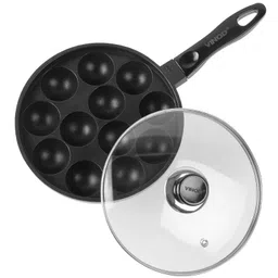 Vinod Zest Non-Stick 12Pits Paniyarakkal with Glass Lid- 20.5cm (3mm Thickness)|Gas Stove Compatible image 5