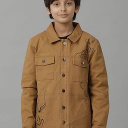 UNDER FOURTEEN ONLY Boys Longline Denim Jacket with Patchwork-picture-44