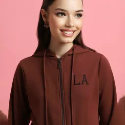 Forever 21 Maroon Graphic Print Hoodie image 1