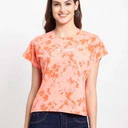 FEMEA Peach Graphic Print T-Shirt image 1