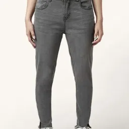 People by Pantaloons Grey Cotton Mid Rise Jeans-picture-23