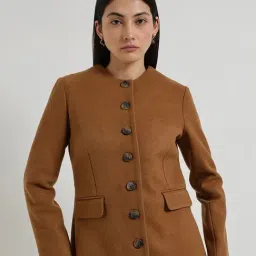 Fablestreet Tan Polyester Jacket-picture-12