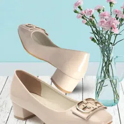 Elle Women's Cream Casual Pumps-picture-14