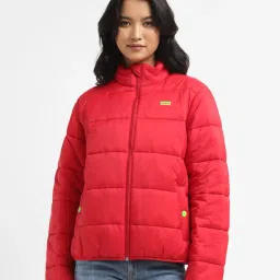 Levi's Red Graphic Print Puffer Jacket image 1
