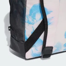 Adidas LIN BP GFX W Blue Printed Backpacks image 5