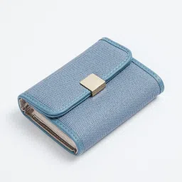 Ginger by Lifestyle Blue Casual Synthetic Wallet for Women image 1