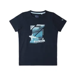 Allen Solly Junior Navy Printed T-Shirt image 1