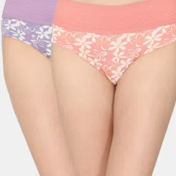 Zivame Assorted Printed Hipster Panty - Pack of 2 image 1