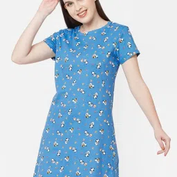 Sweet Dreams Blue Printed Night Dress image 1