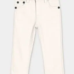 MiArcus Girls Cream Embroidery Jeans-image-92