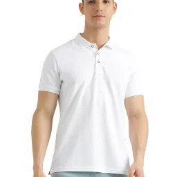 United Colors of Benetton White Regular Fit Polo T-Shirt image 1
